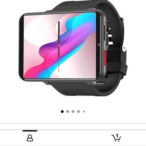 Smart Square Touchscreen Watch - Black